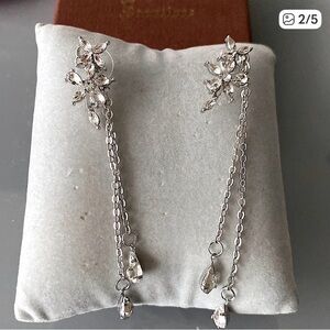 🪷Chic Silver Tone Chain Drop Earrings🪷